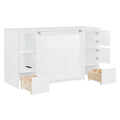 Full-Size Murphy Bed with Storage Drawers