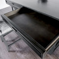 Isolde Black 60-Inch Solid Wood Counter Height Dining Table with Drawers by Furniture of America