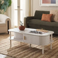 SAFAVIEH Home Tealla 2-Door Tambour Coffee Table - 43"W x 22"D x 17"H