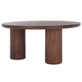 SAFAVIEH Home Mork Round Coffee Table with 3 Legs - 40" W x 40" D x 18" H