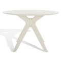 SAFAVIEH Couture Meiko 46-Inch Round Dining Table - Dimensions: 46" W x 46" D x 30" H