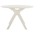 SAFAVIEH Couture Meiko 46-Inch Round Dining Table - Dimensions: 46" W x 46" D x 30" H