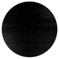 Round Dining Table with Wooden Base for Kitchen and Dining Room