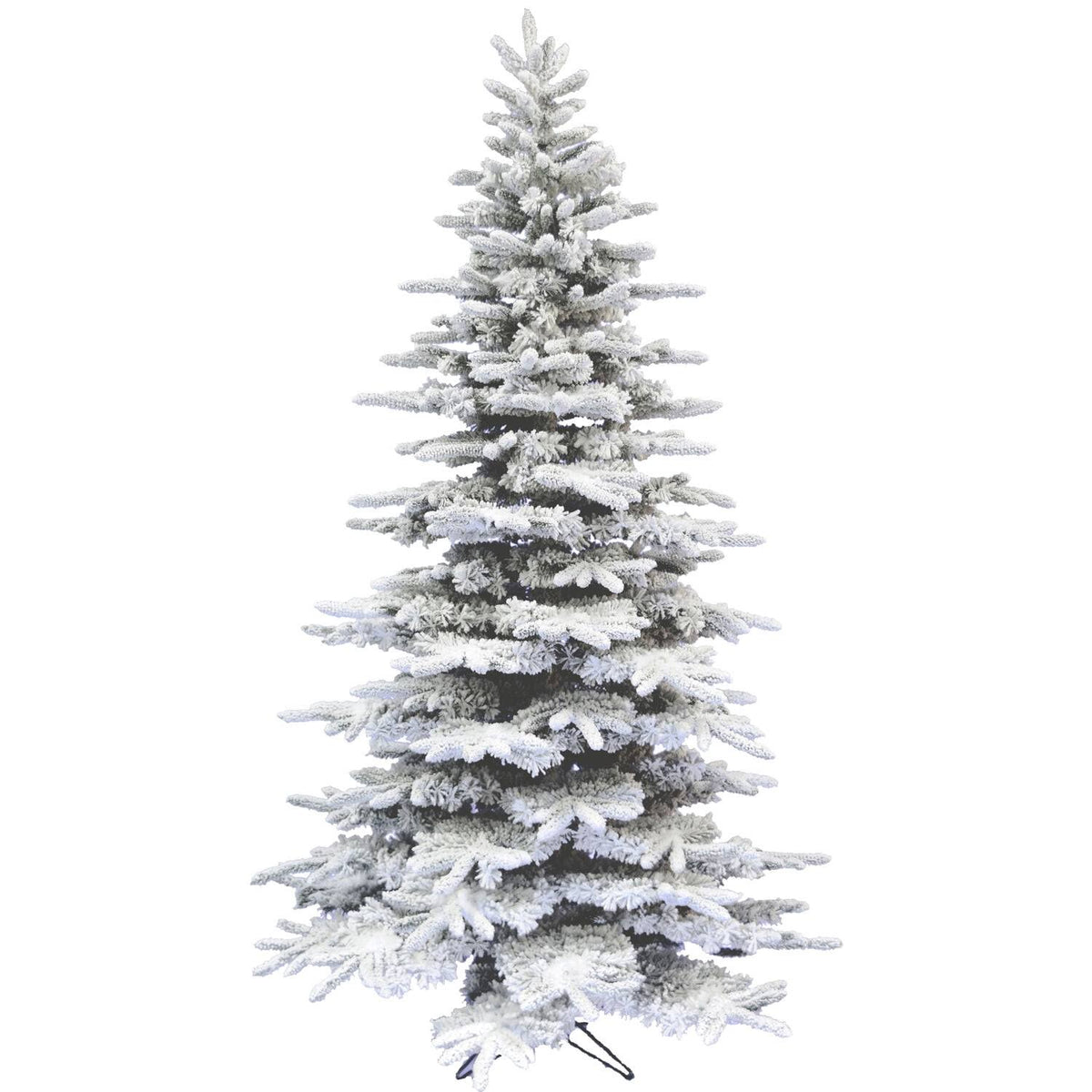 Fraser Hill Farm 10-ft. Flocked Pine Valley Christmas Tree